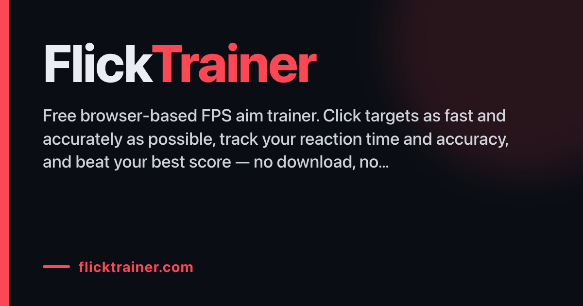 Tracking Aim Trainer - Free Smooth-Target Tracking Drill